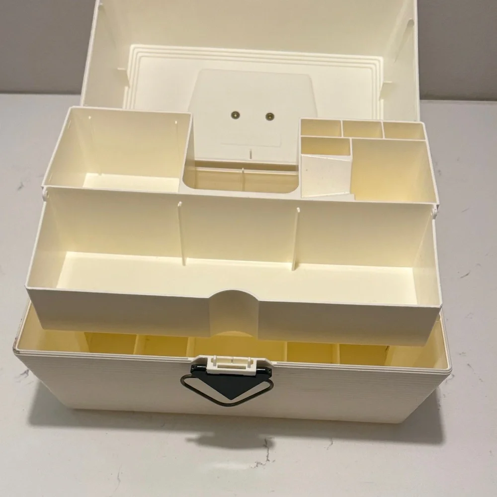 White Nail Care Organizer 1980s